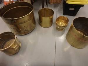 Lot of Brass Containers