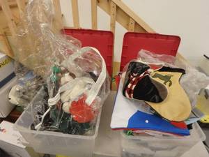 Xmas Stuffed Animals, Bags and Boxes