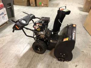 Powercare 24 in. Two-Stage Gas Snow Blower with Electric Start and Headlight open box customer return see pictures