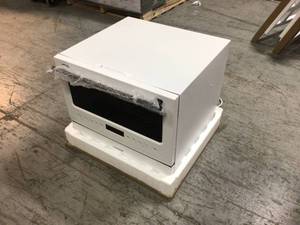 Farberware Professional WhiteGlass Door Countertop Dishwasher with 6-Place Setting Capacity open box see pictures