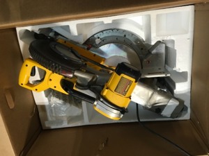 DEWALT 15 Amp Corded 12 in. Double Bevel Sliding Compound Miter Saw with XPS technology, Blade Wrench & Material Clamp