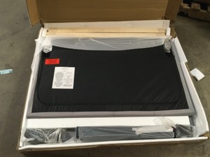 Furinno Laval Glacier Twin XL Button Tufted Bed Frame Like new open box