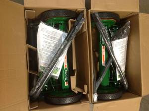 Lot of 2 Scotts 16 in. Manual Walk Behind Push Reel Lawn Mower by Scotts Customer Returns See Pictures