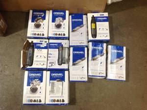 Lot of Assorted Dremel Tools various models open boxes  Customer Returns See Pictures