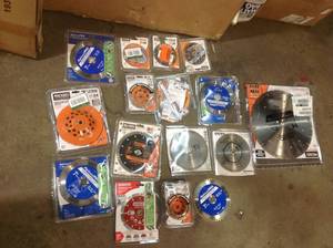 Lot of Assorted Blades Various brands types, models and conditions customer returns  see Pictures