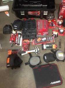 Lot of Husky Tools and rolling Tool Box Various Models and Conditions See Pictures