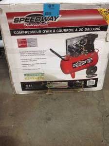 Speedway 20 Gal. 2 HP Cast Iron Electric Air Compressor Customer Returns Se Pictures