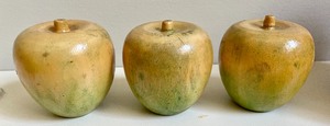 3 Wooden Apples and 4 Candles