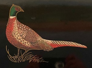 Vintage Couroc Pheasant Tray