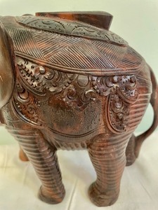 Wooden Elephant Decor