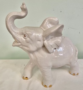 Two Elephant Figurines