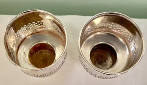 Sterling Silver Candle Holder Inserts
