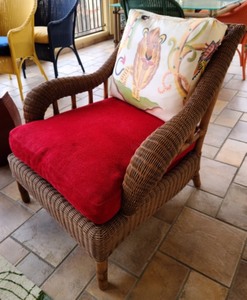 Colorful Wicker Armchair