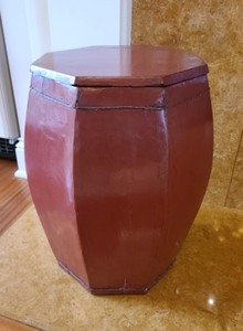 Painted Wood Storage Box