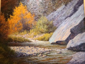 Deep Into Cottonwood Canyon Oil Painting by Charles Fritz