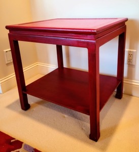 Painted Wood Accent Table