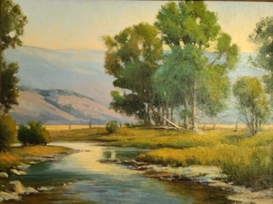 Framed September Morn Oil Painting by Jeff Walker