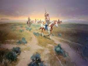 Framed Native American Print by W.S. Seltzer