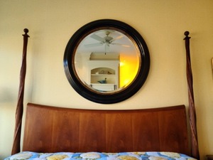 Stunning Carved Four Poster Wood King Bedframe