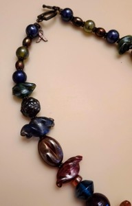 Art Glass Bead Necklace