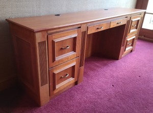 Large Office Desk with File Storage