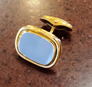 Mens 18K Gold Cufflinks