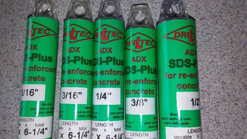 lot 300 image: Driltec SDS Plus Re - Enforced Concrete Bits