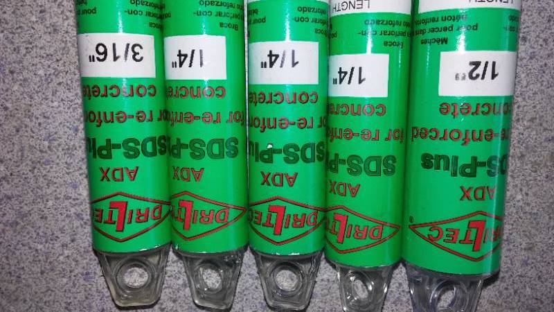 lot 301 image: Driltec SDS Plus Re - Enforced Concrete Bits