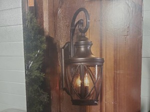 lot 26 image: allen  roth Outdoor Light Fixture - New, Broken Glass