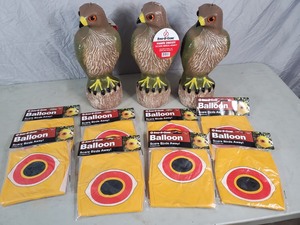 lot 35 image: New Bird-B-Gone Hawks and Eye Balloons
