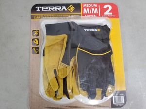 lot 77 image: 2 New Pairs Terra Hybrid Work Gloves