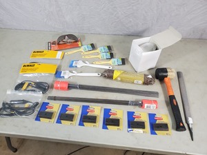 lot 84 image: Shop Supplies, Marking Flags, Brushes, Rope, and More