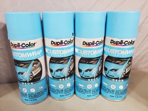 lot 95 image: 4 New Dupli-Color Plasti-Dip Custom Wrap Removable Coating