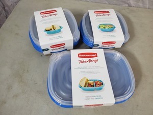 lot 109 image: 10 New Rubbermaid Takealongs Food Storage Containers