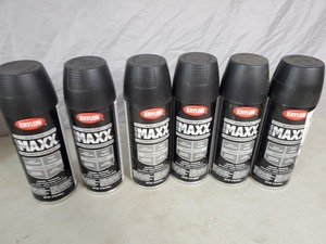 lot 113 image: 6 New Cans Krylon Cover Maxx Spray Paint