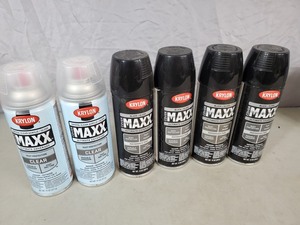 lot 114 image: 6 New Cans Krylon Cover Maxx Spray Paint