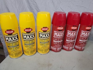 lot 115 image: 6 New Cans Krylon Cover Maxx Spray Paint