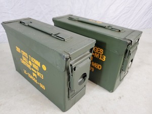 lot 118 image: Pair of 30 Cal. US Military Ammo Cans