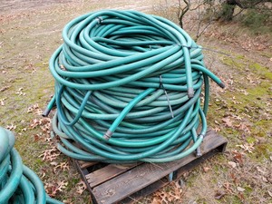 lot 15B image: Large Pallet of 1 inch Commercial Water Hose - Take What You Want