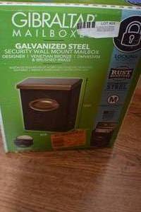 Galvanized steel mailbox