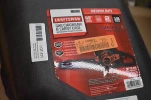 Craftsman gas chainsaw & case