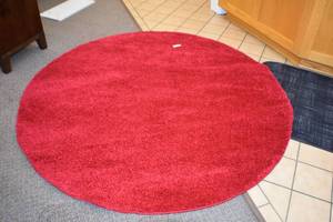 Round Red Rug