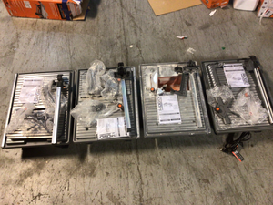 Lot of 4  6.5 Amp Corded 7 in. Table Top Wet Tile Saw Customer Returns See Picture