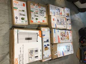 Lot of 10 HDX Shelf Storage Unit Various Models and Conditions See Pictures