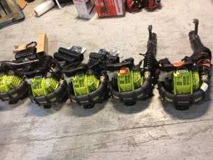 Lot of RYOBI 175 MPH 760 CFM 38cc Gas Backpack Leaf Blower Customer Returns See Pictures