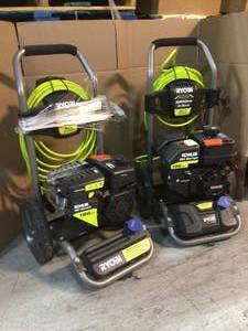Lot of 2 3200 PSI 2.3 GPM Cold Water 196 cc Kohler Gas Pressure Washer Custoner Returns See Pictures
