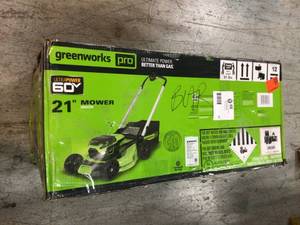 PRO 21 in. 60V Battery Cordless Self-Propelled Walk-Behind Lawn Mower No Battery Customer Returns See Pictures