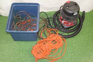 Shop-Vac WetDry Vacuum and Assorted Extension Cords