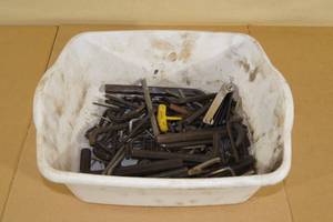 Bin of Assorted Allen Wrenches - Hex-Head