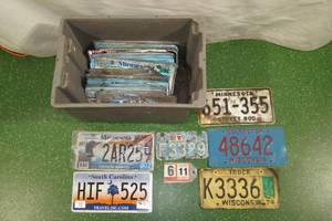 Assorted License Plates - Craft Project or Dcor